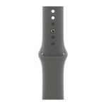 Умные часы Apple Watch Series 10 GPS, 42mm, Jet Black Aluminium Case with Sport Band M/L, Stone Gray (Черный)