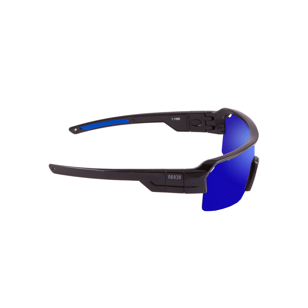 Спортивные очки с диоптриями OCEAN Race Matt Black / Revo Blue Polarized lenses
