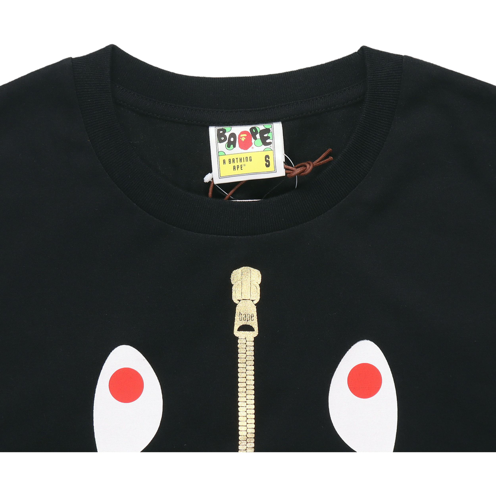 A Bathing Ape Bathing Ape Zip Shark Short Sleeve Футболка черный красный