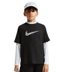 Детская теннисная футболка Nike Boys Dri-FIT Multi Short Sleeve - black