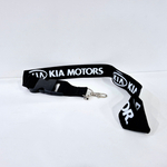KIA MOTORS (чёрный) Люкс / Брелок, шнурок для ключей на шею KIA MOTORS (Киа Моторс), ланъярд, крафт, чёрный (1 шт)