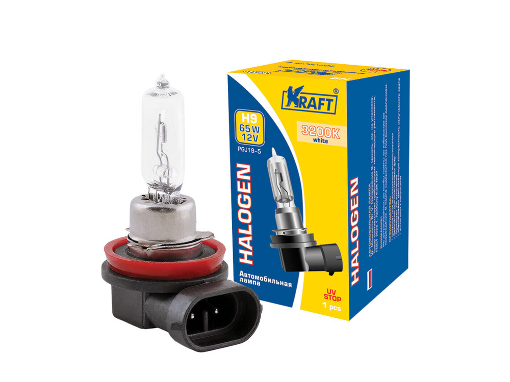 Автолампа 12V H9 65W Kraft