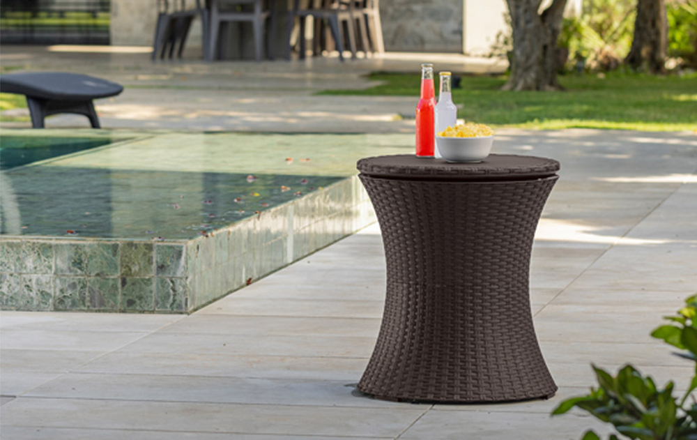 Барный столик - холодильник Keter Cool Bar Rattan brown