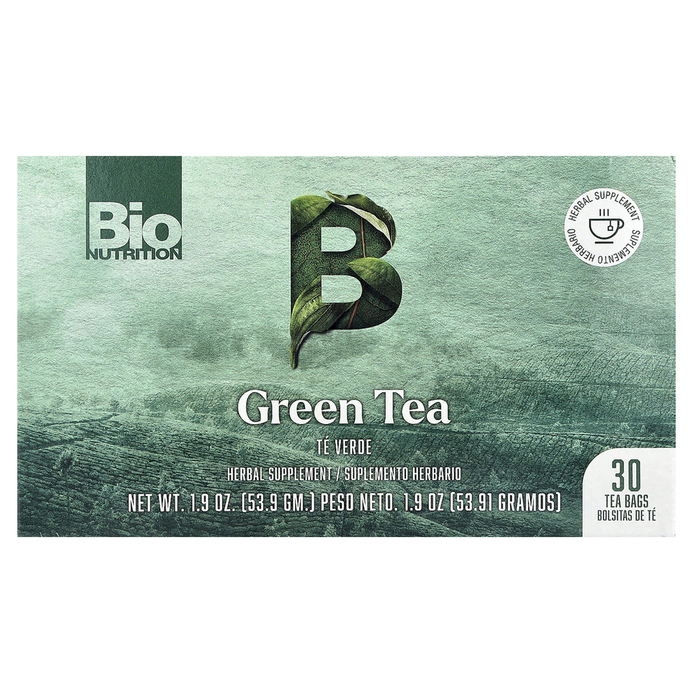 Bio Nutrition, зеленый чай, 30 чайных пакетиков, 53,9 г (1,9 унции)