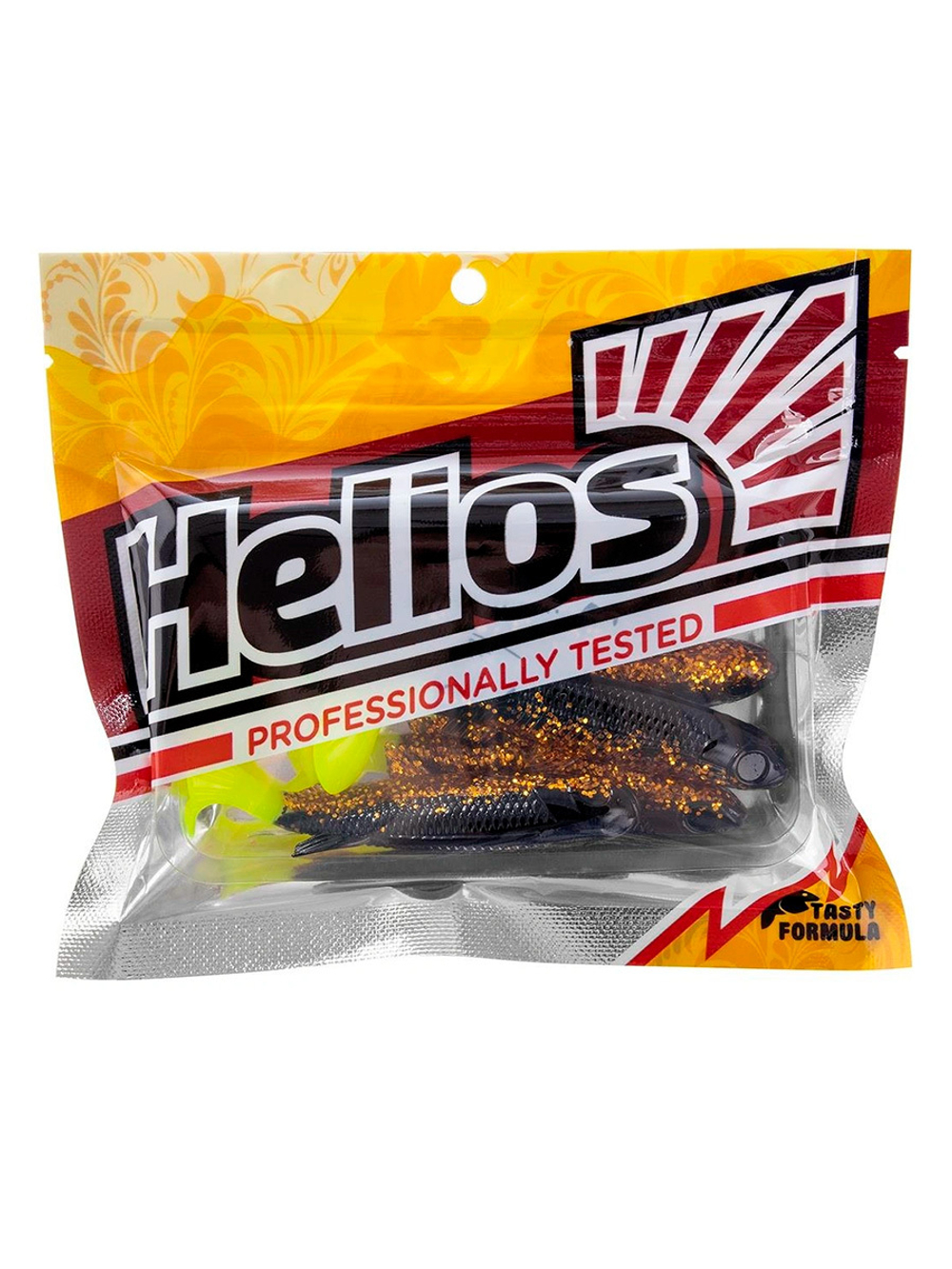 Виброхвост Helios Nelma 3,15"/8 см Dark Star LT 6шт. (HS-26-053)