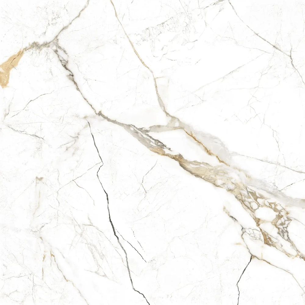 Керамогранит Alma Ceramica GFU6060RKL04R Rock Line 60x60 белый глазурованный матовый / противоскользящий под мрамор