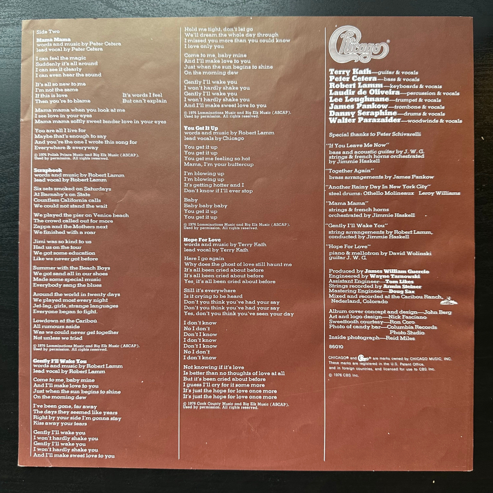 Chicago - Chicago X (Голландия 1976г.)