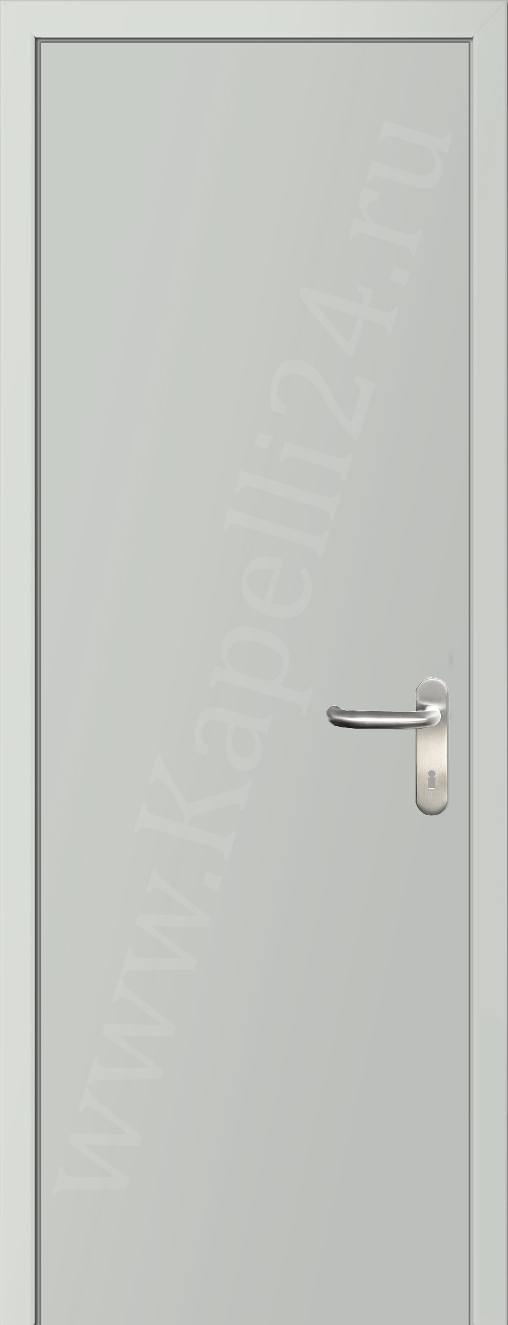Дверь влагостойкая пластиковая KAPELLI multicolor ДГ RAL 9016 Транспортный белый + коробка