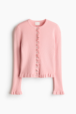 Кардиган в резинку с оборками - H&M