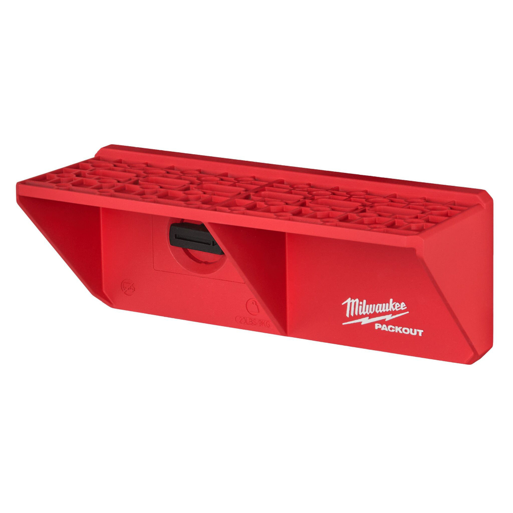 Полка Держатель для отверток Milwaukee Packout, пластик, крепление на стену, красный/чёрный
