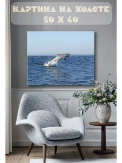 Картина на стену 40 X 50 Дельфин