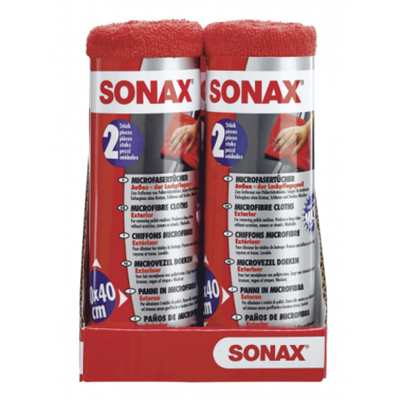 SONAX Салфетки из микрофибры для полировки кузова, 2шт