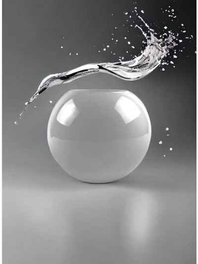 Ваза Шар "BigSphere" (3л.) "WhitE" (Белый глянец)