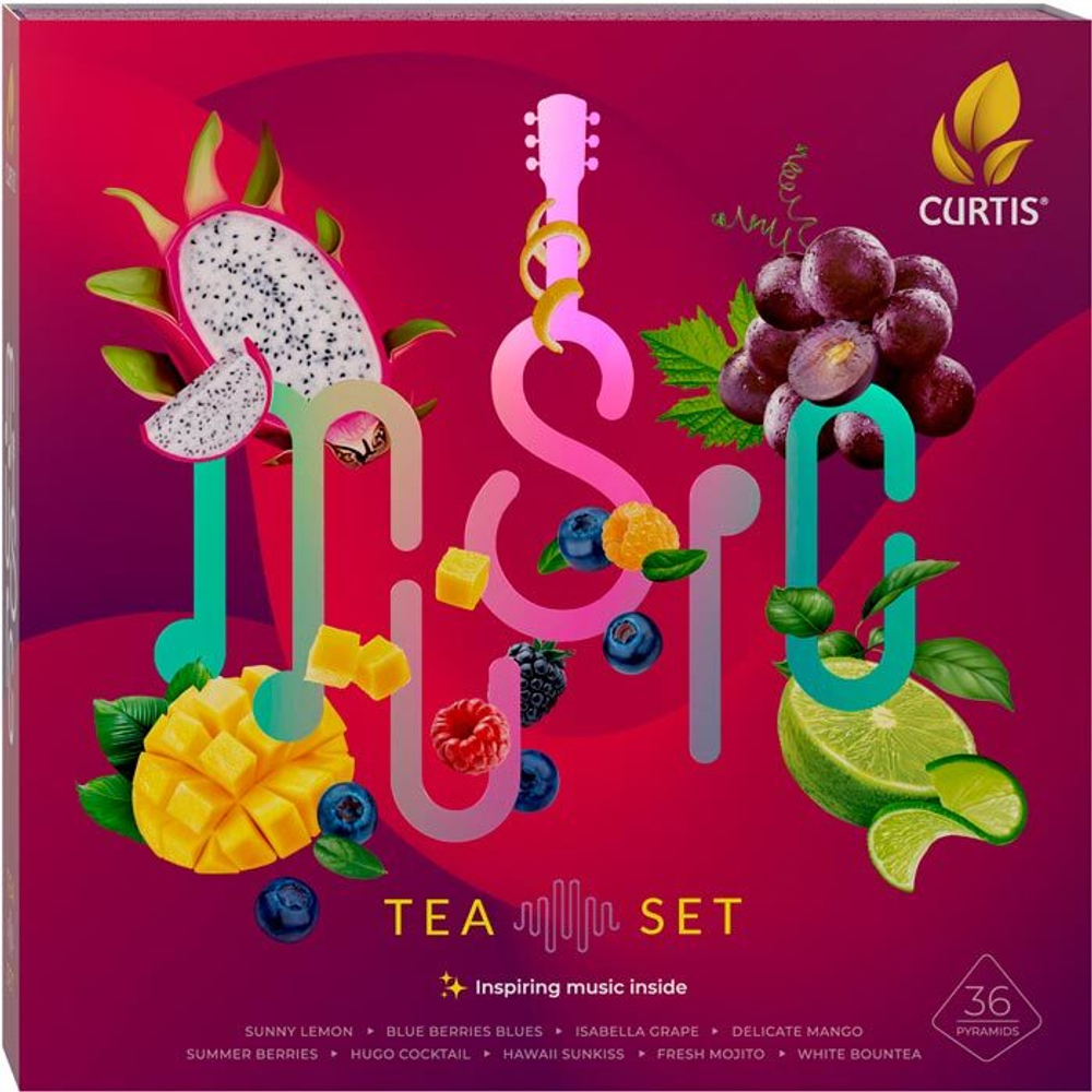 Чай Curtis Music tea set 36 пакетов
