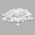 Пуговицы 2 прокола 22L=14 мм, пластик (White (белый)), CR-K18M, 144 шт