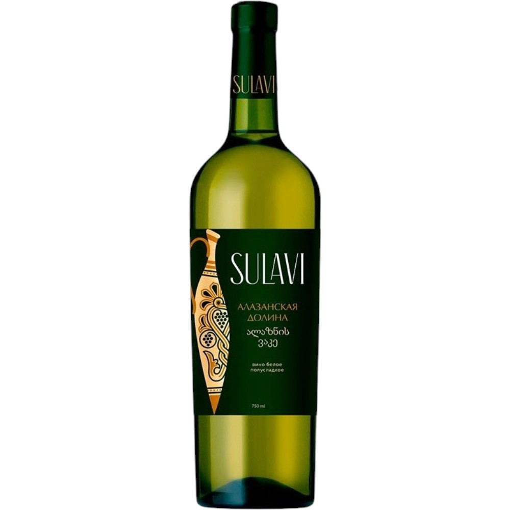 Вино Sulavi Алазанская долина белое 0,75 л.