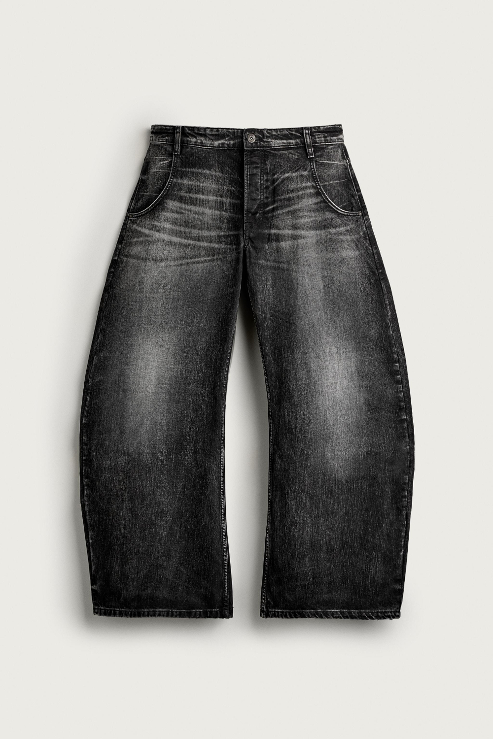 ДЖИНСЫ LOOSE BARREL FIT — ZARA