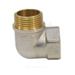Угольник латунь никель Ду 20 (3/4") ВР/НР 9002 ГОСТ 32585-2013 Aquasfera 9002-02