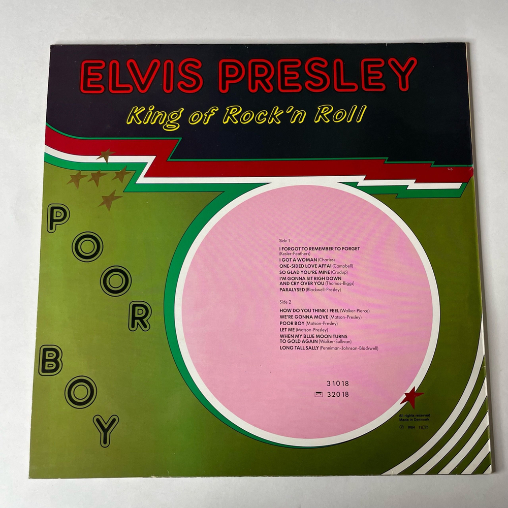 Винтажная виниловая пластинка LP Elvis Presley Poor Boy (Дания 1984) I Got A Woman