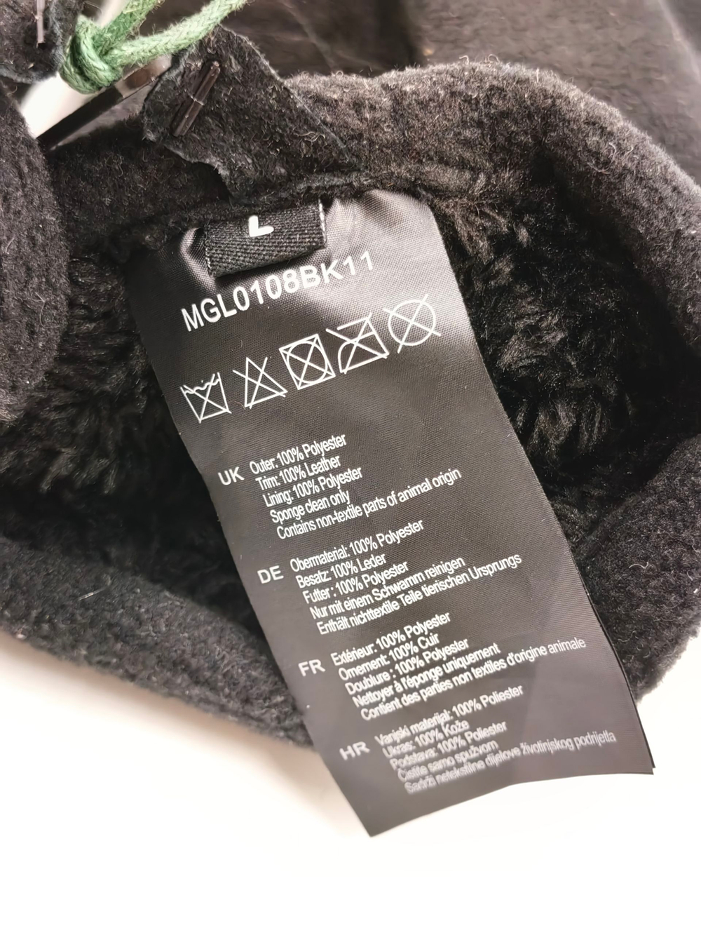 Barbour перчатки Black Coalford Fleece Gloves размер L
