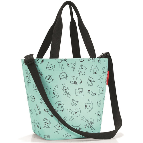 Сумка детская shopper xs cats and dogs mint
