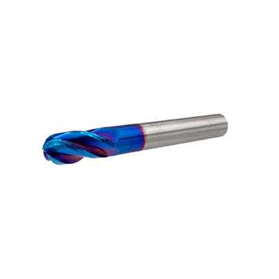 Концевая сферическая фреза 4 зуба, HRC 65, Nano Blue 3x6x50 R1,5