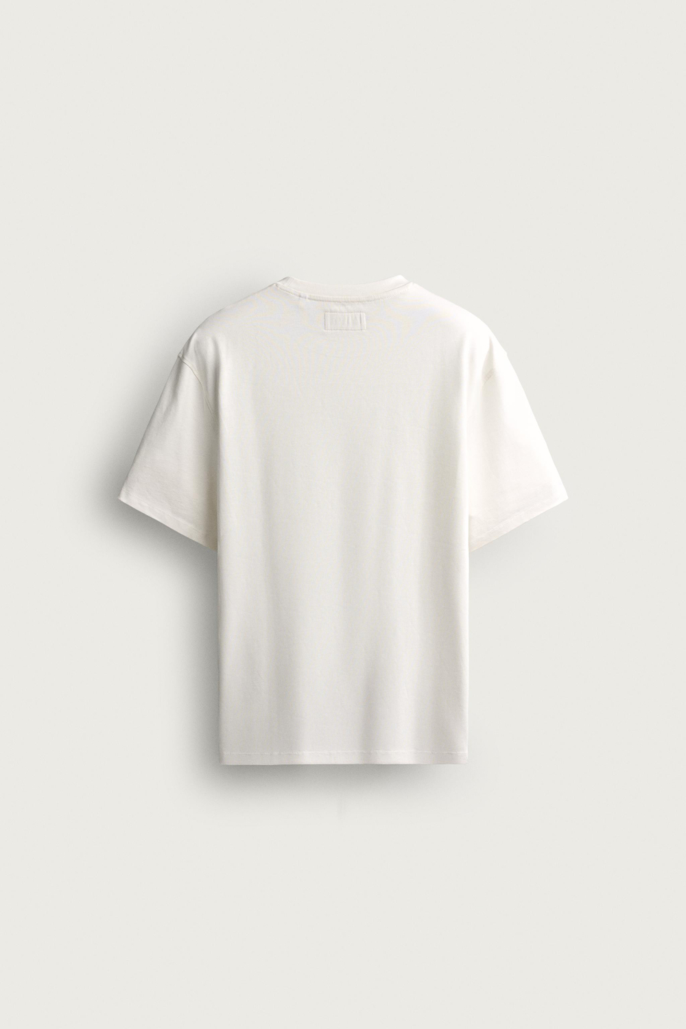 ФУТБОЛКА ИЗ ПЛОТНОГО ХЛОПКА С КОРОТКИМИ РУКАВАМИ — ZARA · 4092/443