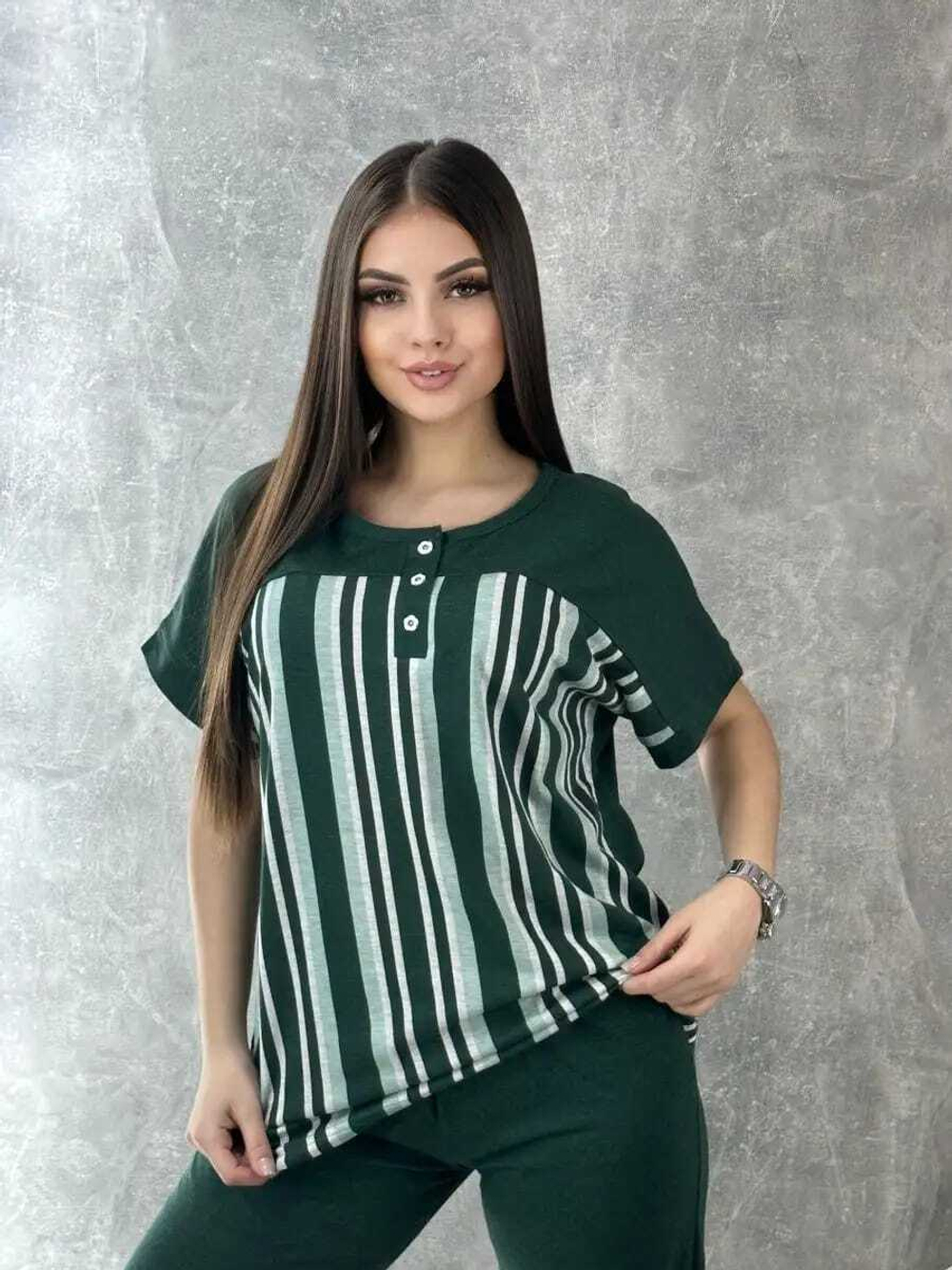 [m]Пижама женская бриджи+футболка КЖ00023 норма
