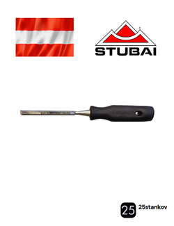 стамеска STUBAI 8 мм 354308 чёрная рукоятка