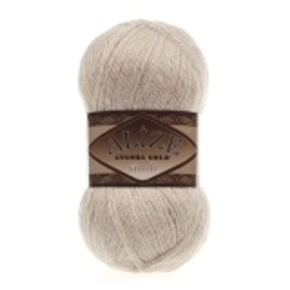 Пряжа Angora Gold Simli, 100 г, 500м, 20%шерcть,75%акрил,5% металлик (цена за 1 шт)