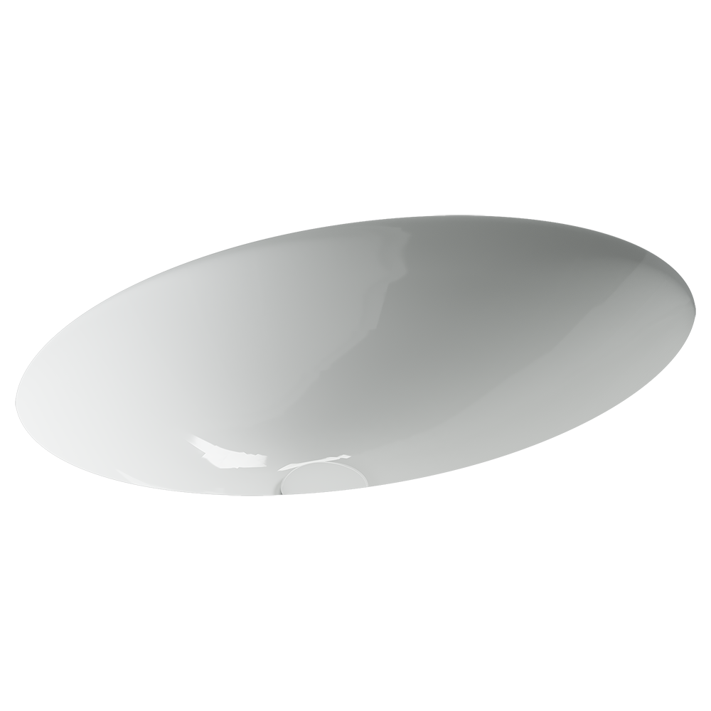 Раковина встраиваемая снизу Ceramicanova Эра (Era) овальная 615x435x220 мм, цвет белый арт. CN6081