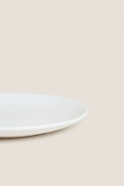 ZARA HOME ДЕСЕРТНАЯ ТАРЕЛКА ИЗ КЕРАМОГРАНИТА, БЕЛЫЙ