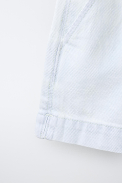 ZARA ДЖИНСОВЫЕ ШОРТЫ, ГОЛУБОЙ