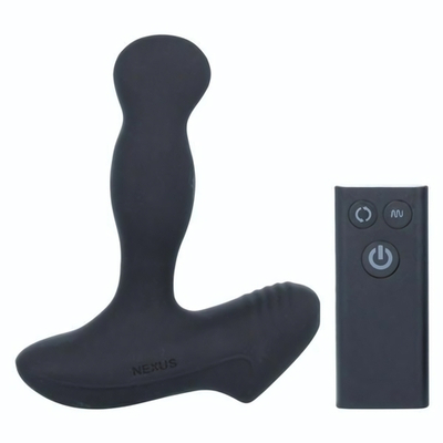 Чёрный перезаряжаемый массажёр предстательной железы NEXUS Revo Slim (Цвет: черный)