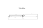 Душевая дверь Дайс (Dice) VDS-4D130CL, 1300, хром, стекло прозрачное,