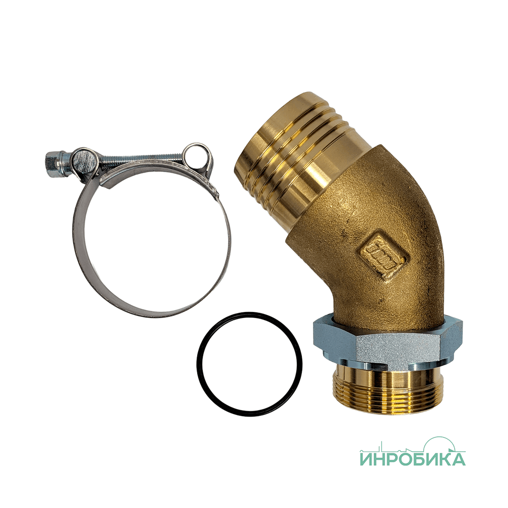 Фитинг всасывающий "GOLD" 2" X T.63 (74-79) угловой 45° 15509000700