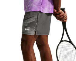 Мужские теннисные шорты Nike Court Paris Slam Dri-Fit Tennis — anthracite/cool grey/white