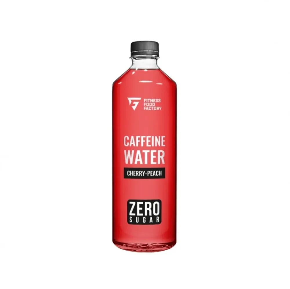 Напиток функциональный CAFFEINE WATER FITNESS FOOD FACTORY Вишня персик 500мл