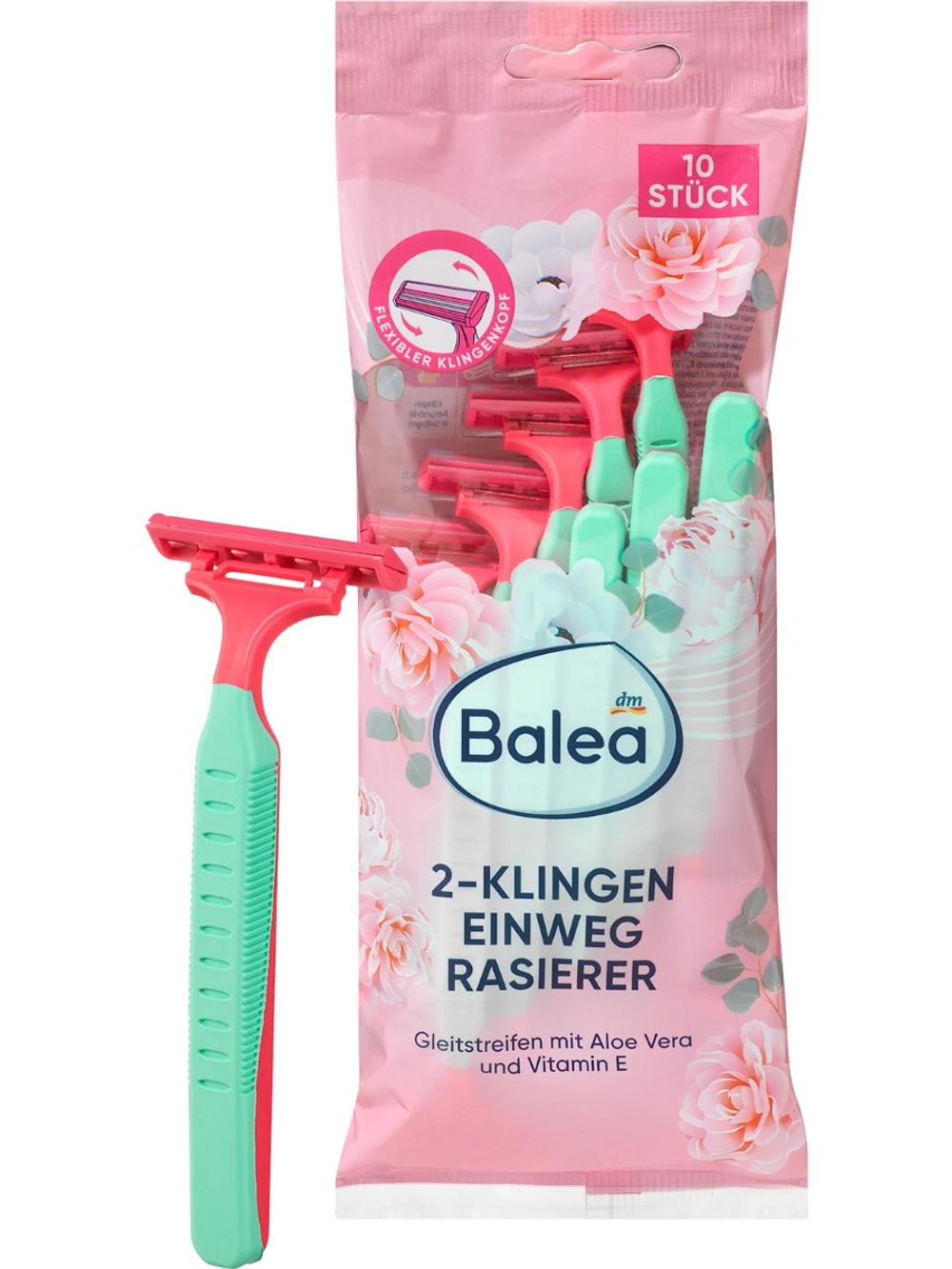 Balea Одноразовая бритва (2 лезвия), 10 шт.