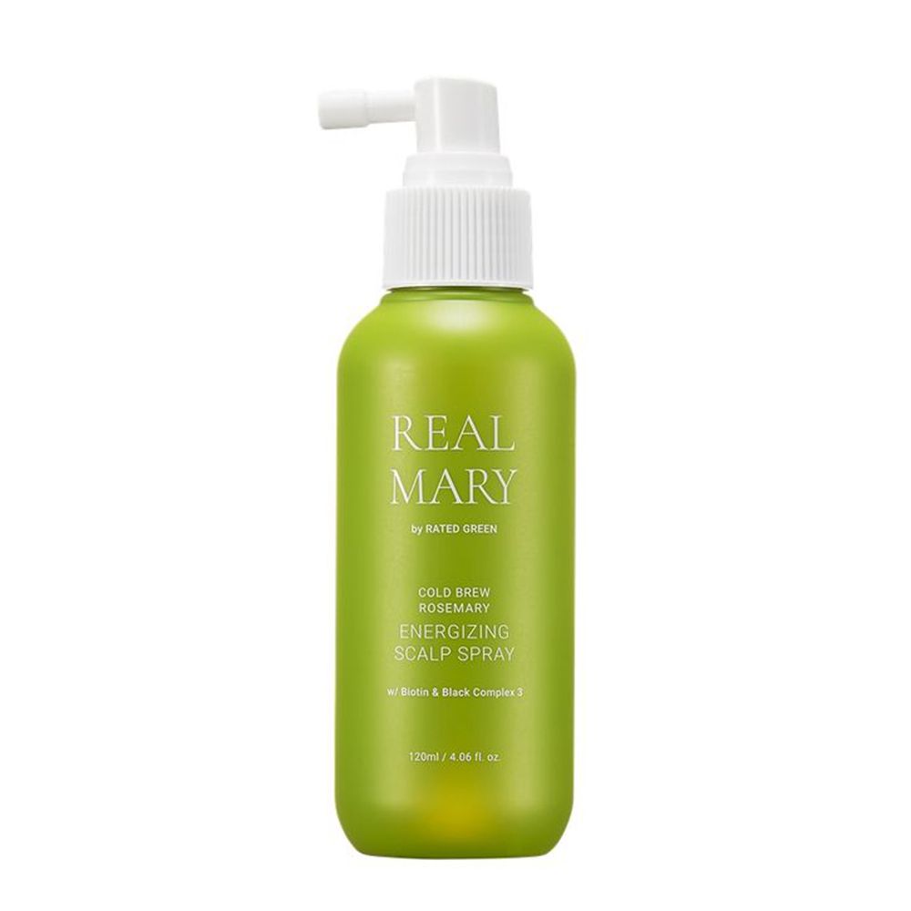 Rated Green Real Mary Cold brew rosemary Energizing Scalp Spray w/ Biotin & Black Complex 120ml Rated Green Real Mary Cold brew rosemary Energizing Scalp Spray w/ Biotin & Black Complex 120ml
