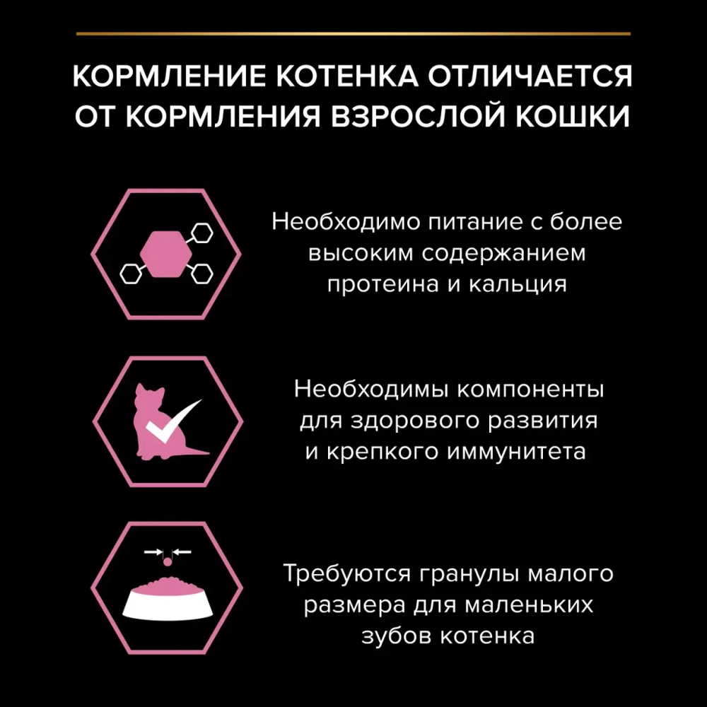 Корм с индейкой для котят для здоровья пищеварения Pro Plan РАЗВЕСНОЙ