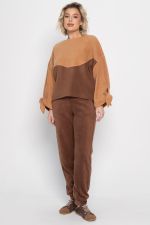 Костюм флисовый Уютный дуэт (шоколадный) К14966-10М LT Collection