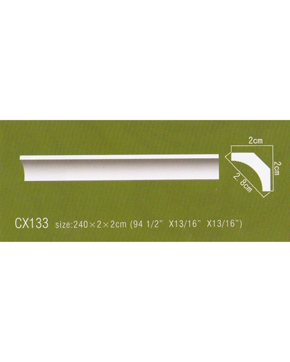 Карниз потолочный  Ax133 (AB243)