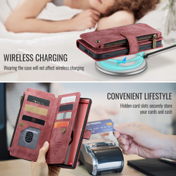 Многофункциональный чехол-кошелек CaseMe 3 in 1 Matte Wallet для Samsung Galaxy S25 Ultra