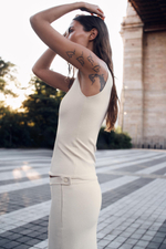 ТРИКОТАЖНАЯ ЮБКА МИДИ — ZARA