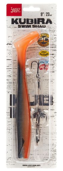 Виброхвосты LJ 3D BBS Series KUBIRA SWIM SHAD 9,0in (22,86)/PG40 1шт.+Stinger L