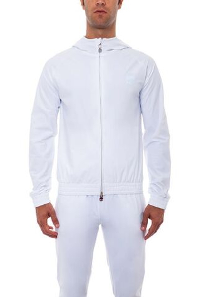 Мужская теннисная кофта Hydrogen Tech FZ Sweatshirt Skull - white