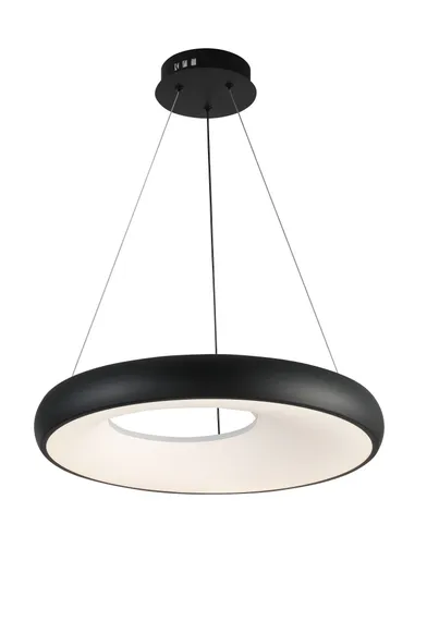 Люстра подвесная светодиодная NewRgy 2670/500P BLACK, 58 Вт, чёрная