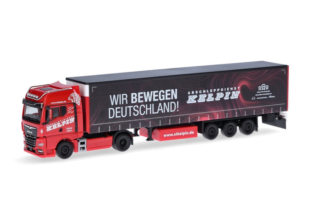 Грузовик MAN TGX GX пп тентованный "KELPIN/We move Germany" (Саксония/Гайлсдорф)
