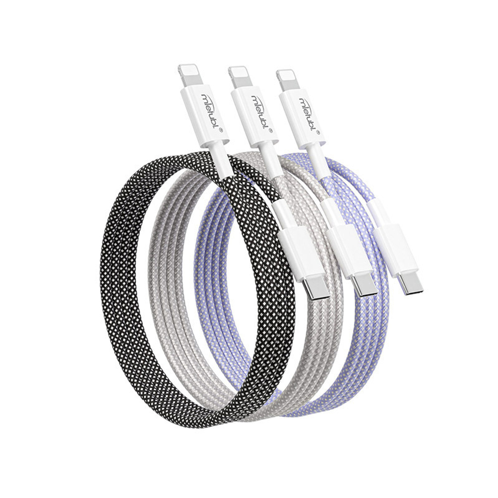 Кабель Mietubl MTB-DCTLPD05 Type-C-Lightning PD27W 4A 1м Braided Grey